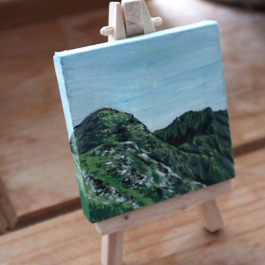 Day 25 - 7x7cm Mini Canvas - Aonach Eagach