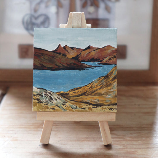 Day 27 - 7x7cm Mini Canvas - Loch Nevis