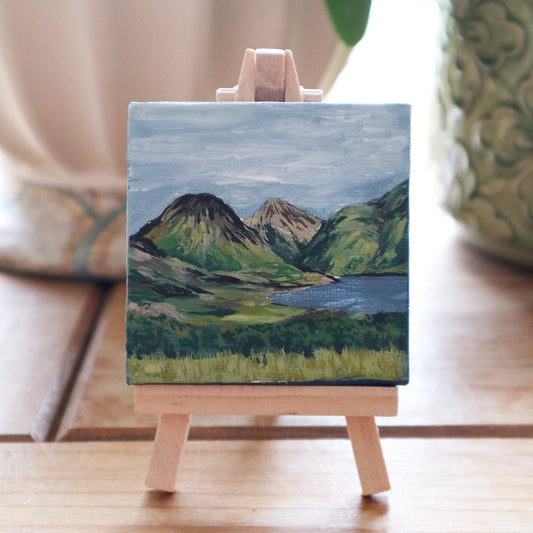 Day 36 - 7x7cm Mini Canvas - Wastwater, Lake District