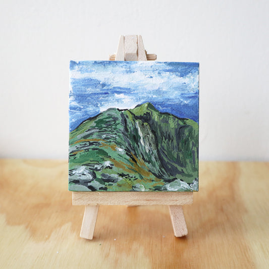 Day 40 - 7x7cm Mini Canvas - Ladhar Bheinn, Knoydart