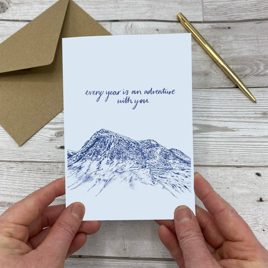 Every Year Is An Adventure With You Greeting Card