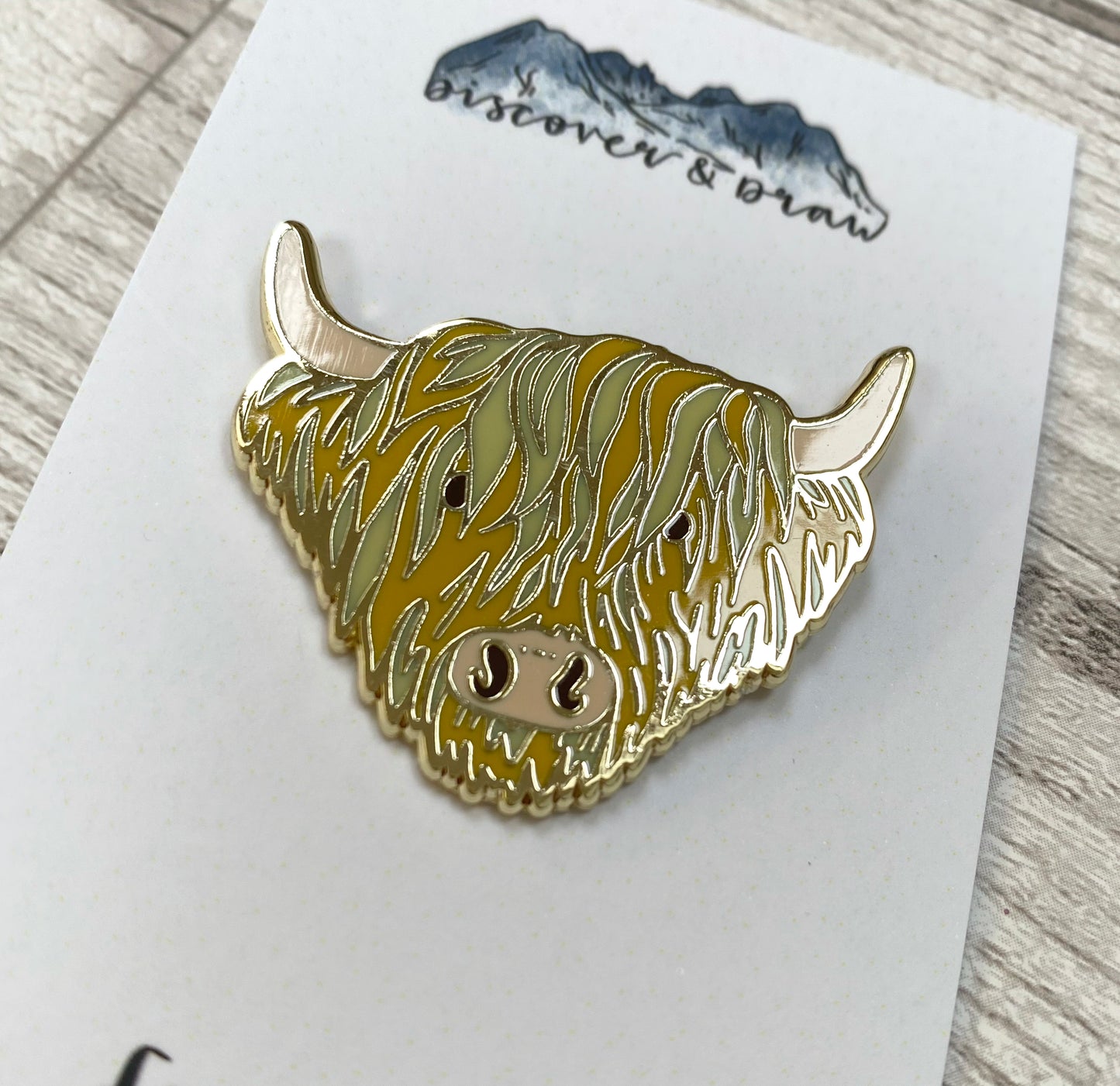 Highland Cow Enamel Pin