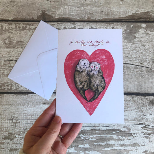 Otterly In Love With You Greeting Card