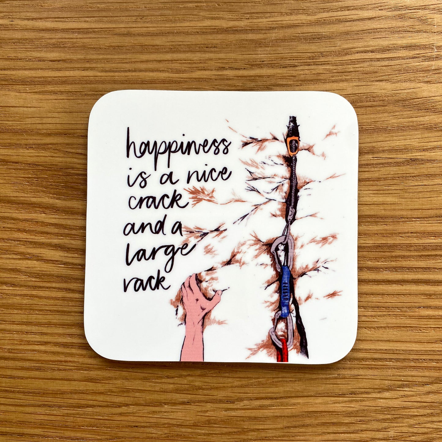 Rock Climbing Pun Coaster Set