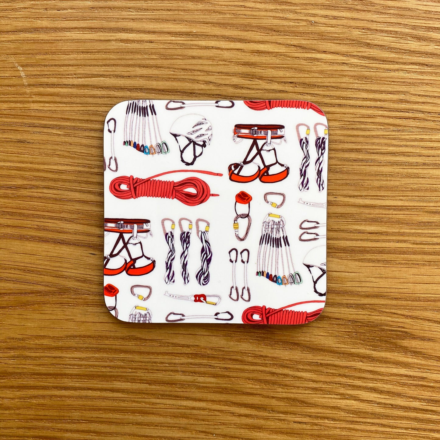 Rock Climbing Pattern Coaster Set