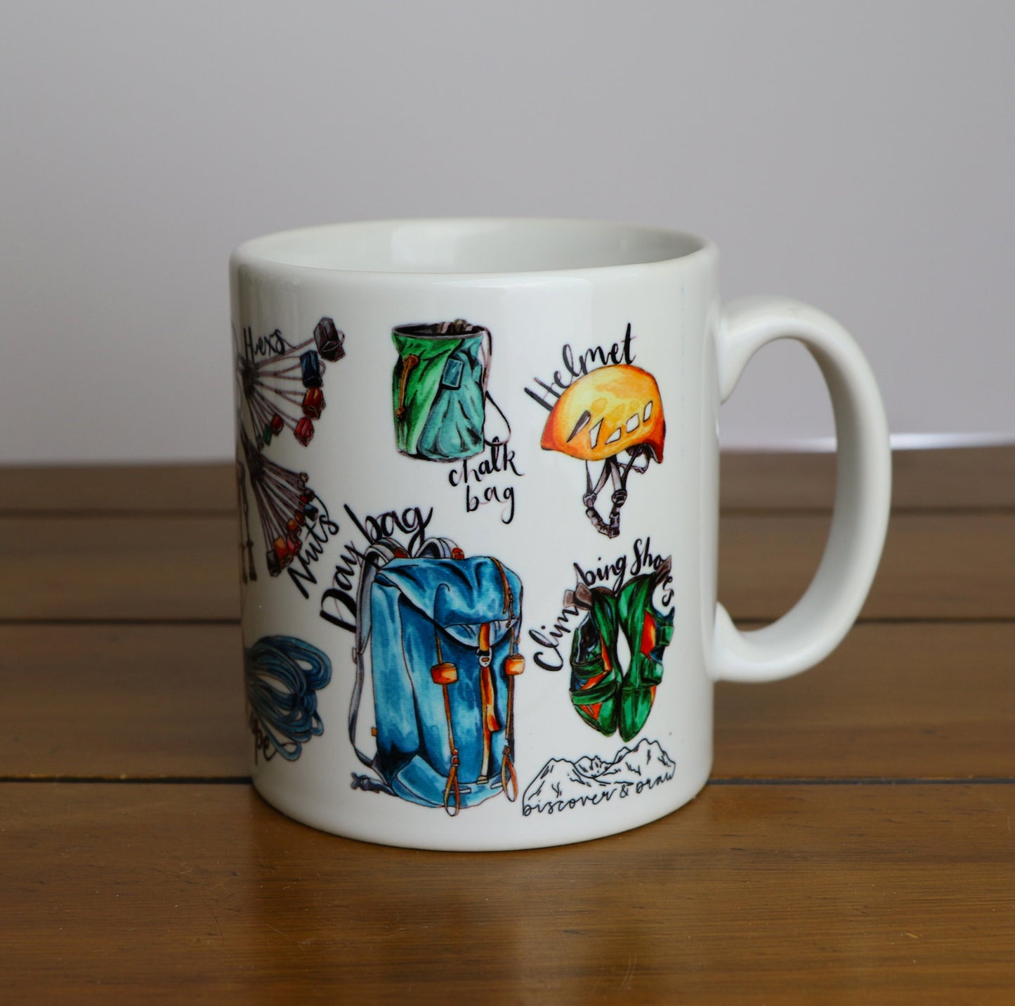 Trad Rock Climbing Ceramic Mug