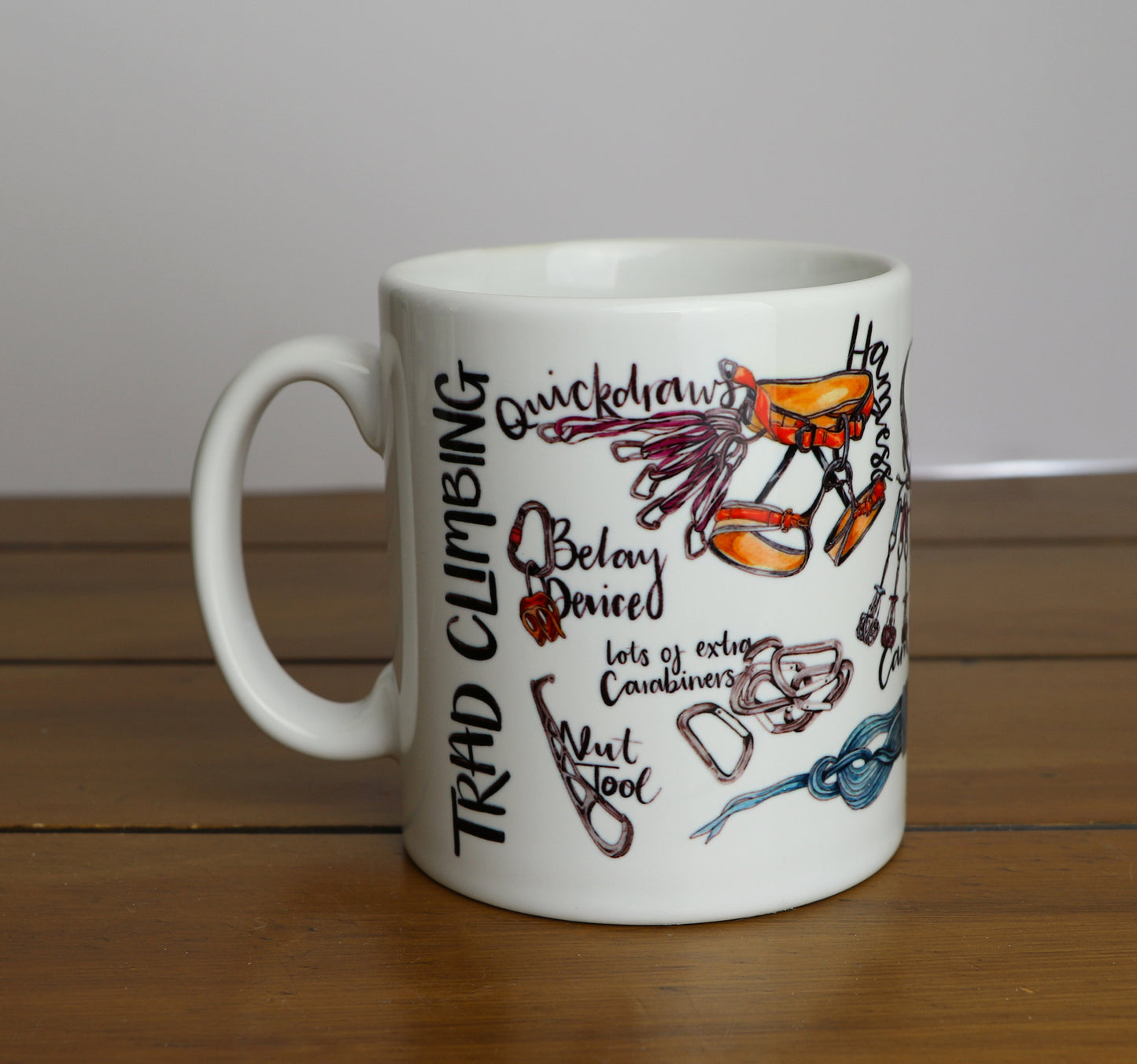 Trad Rock Climbing Ceramic Mug