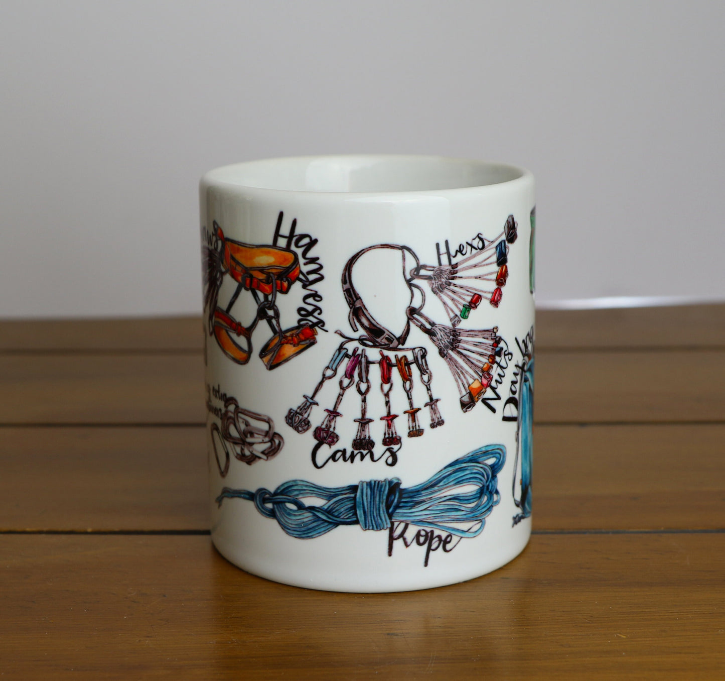 Trad Rock Climbing Ceramic Mug