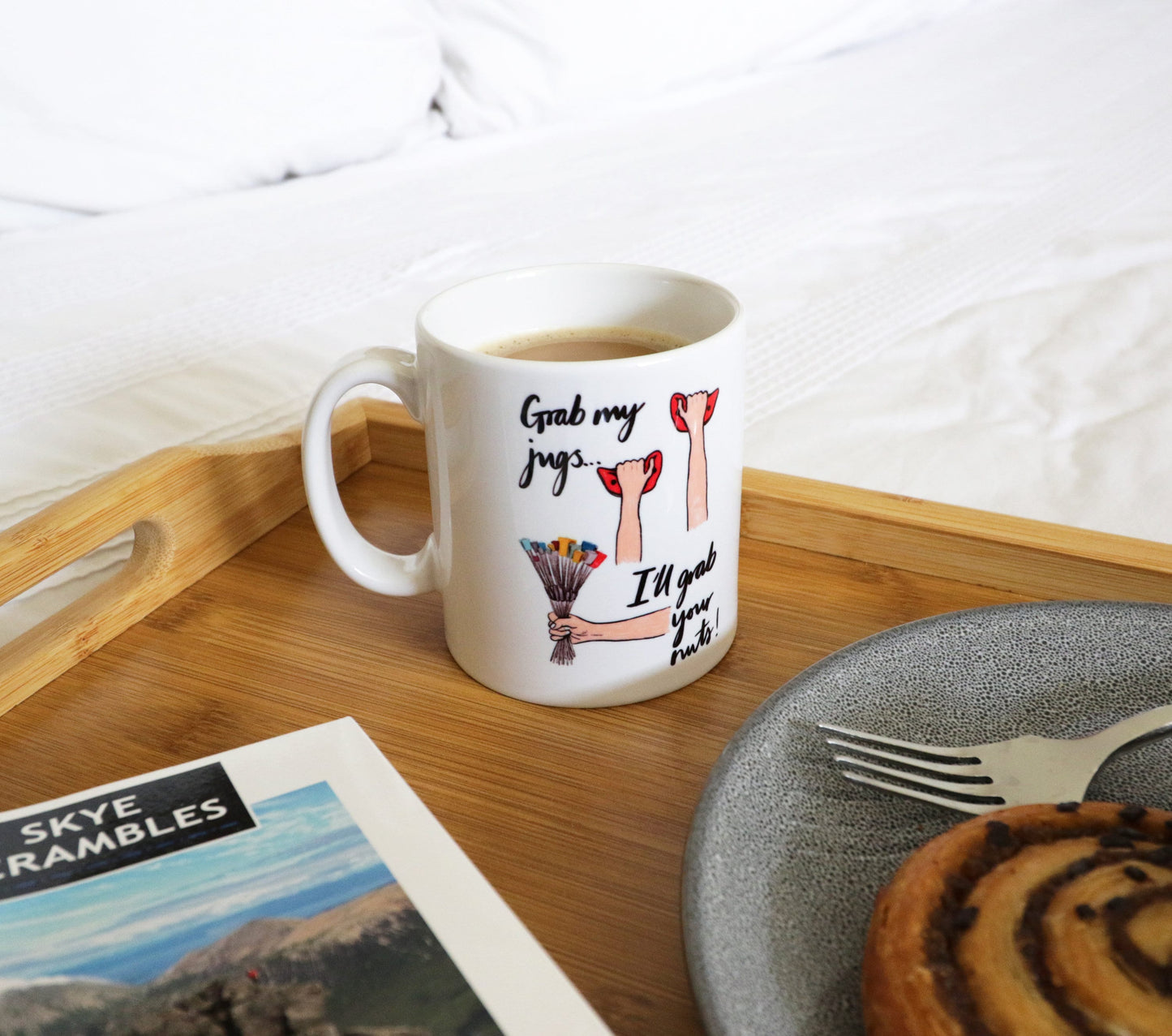 Grab My Jugs, I'll Grab Your Nuts Climbing Pun Ceramic Mug