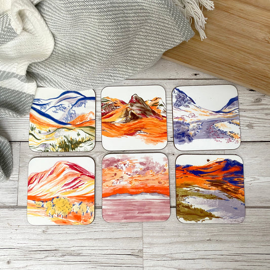 Scottish Mountain Coasters Set Of 6