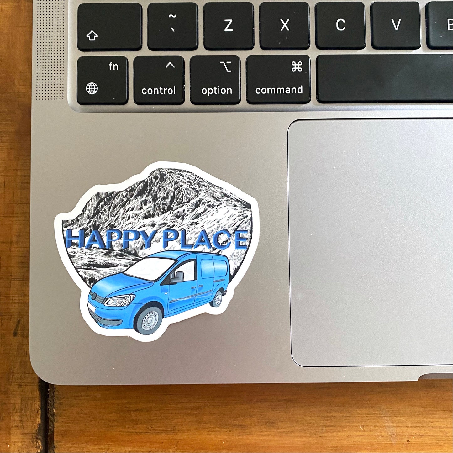 Happy Place Van Life Vinyl Sticker