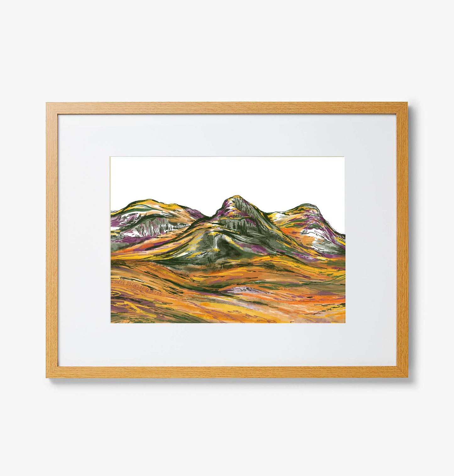 Three Sisters Glencoe Painting