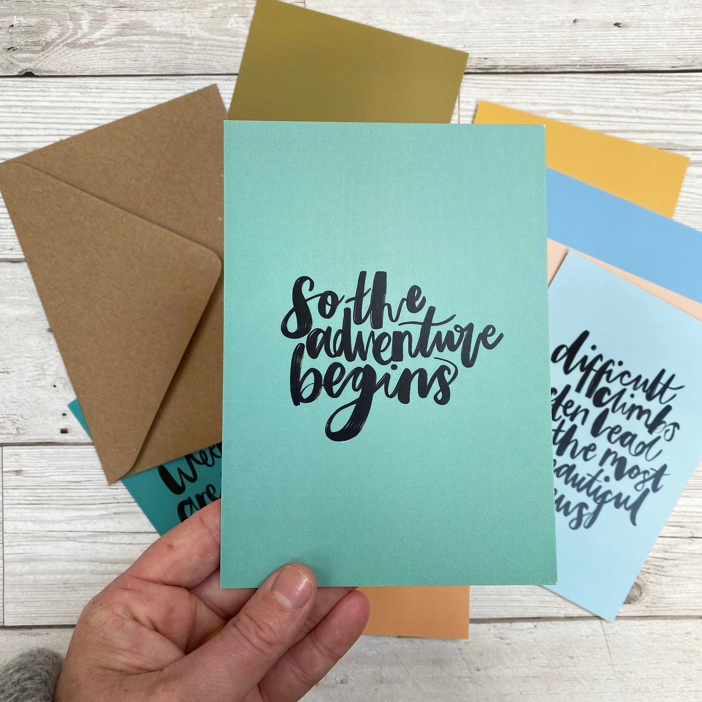 Mountain Love Lettering Postcard Set