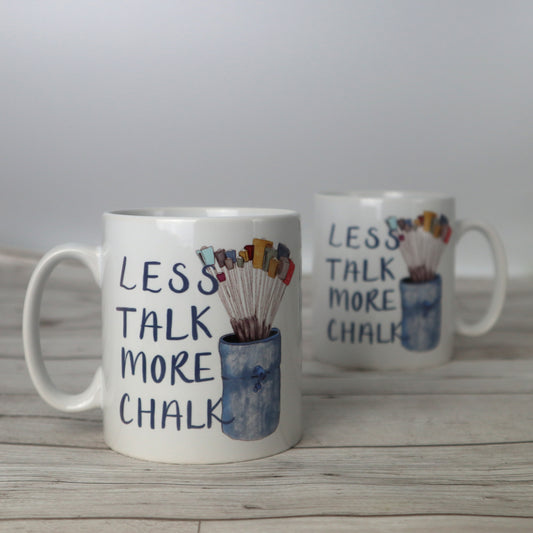 Less Talk, More Chalk Climbing Pun Ceramic Mug