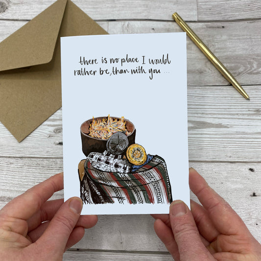 'No Place I Would Rather Be Than With You' Greeting Card