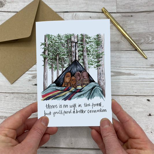 'Better Connection In The Forest' Greeting Card