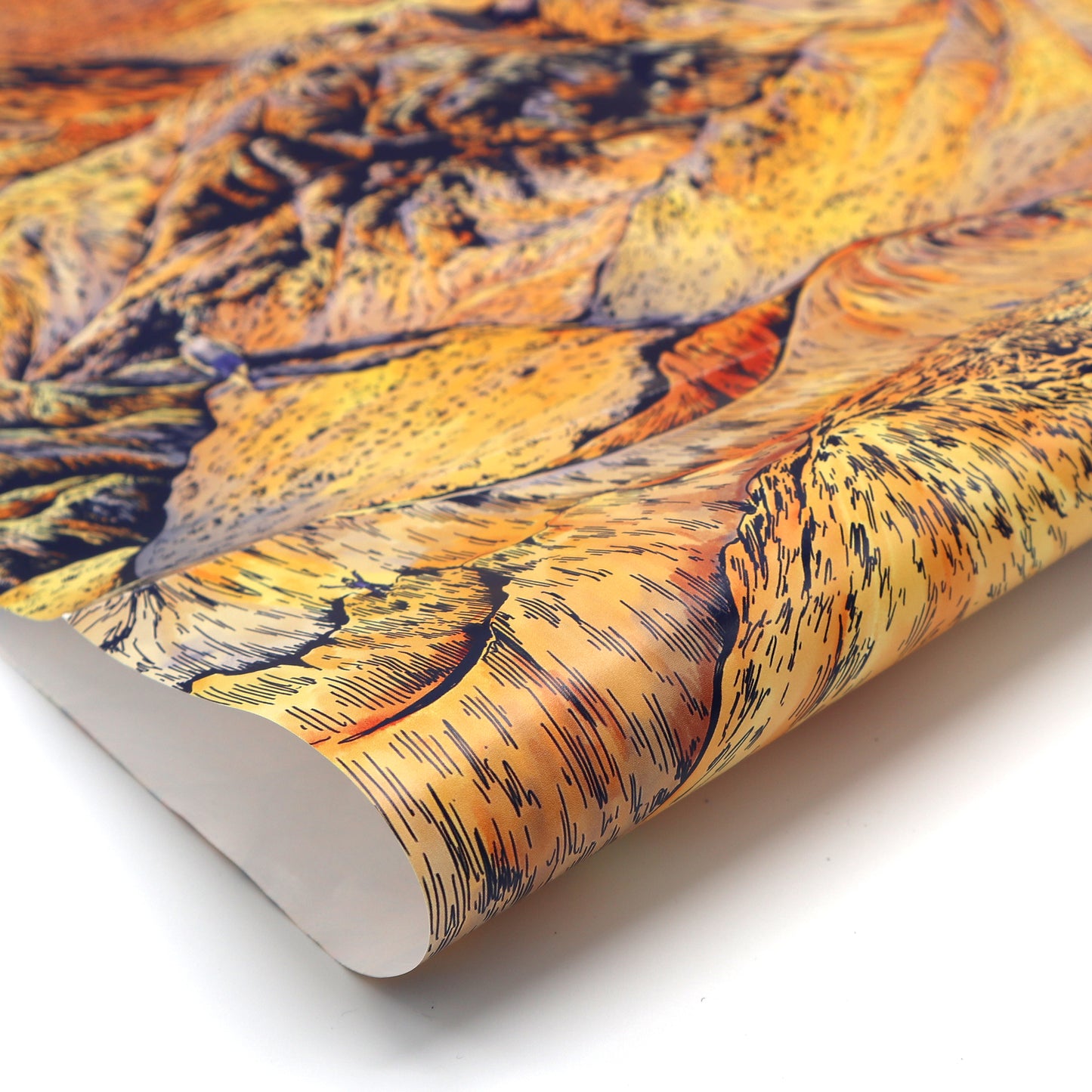 Orange Mountain Wrapping Paper