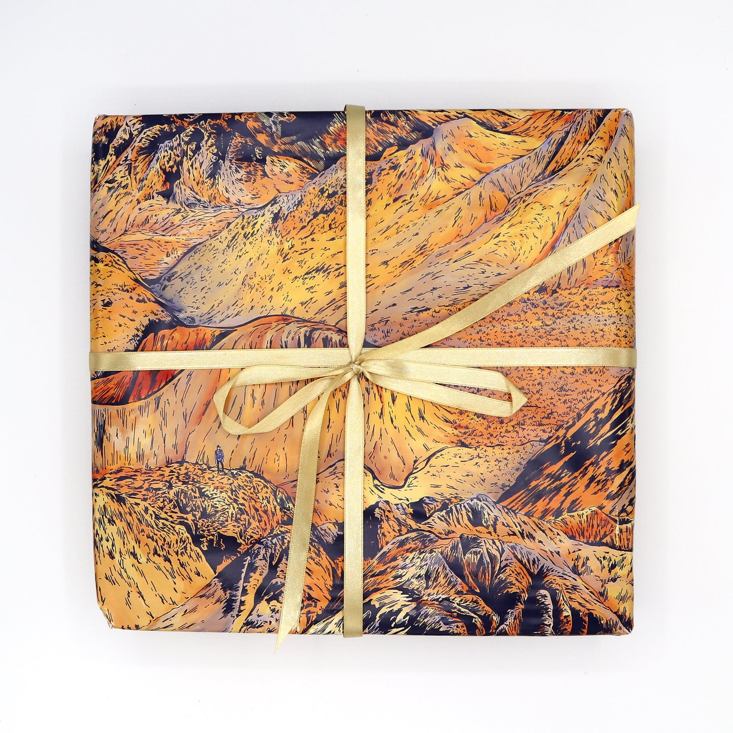 Orange Mountain Wrapping Paper