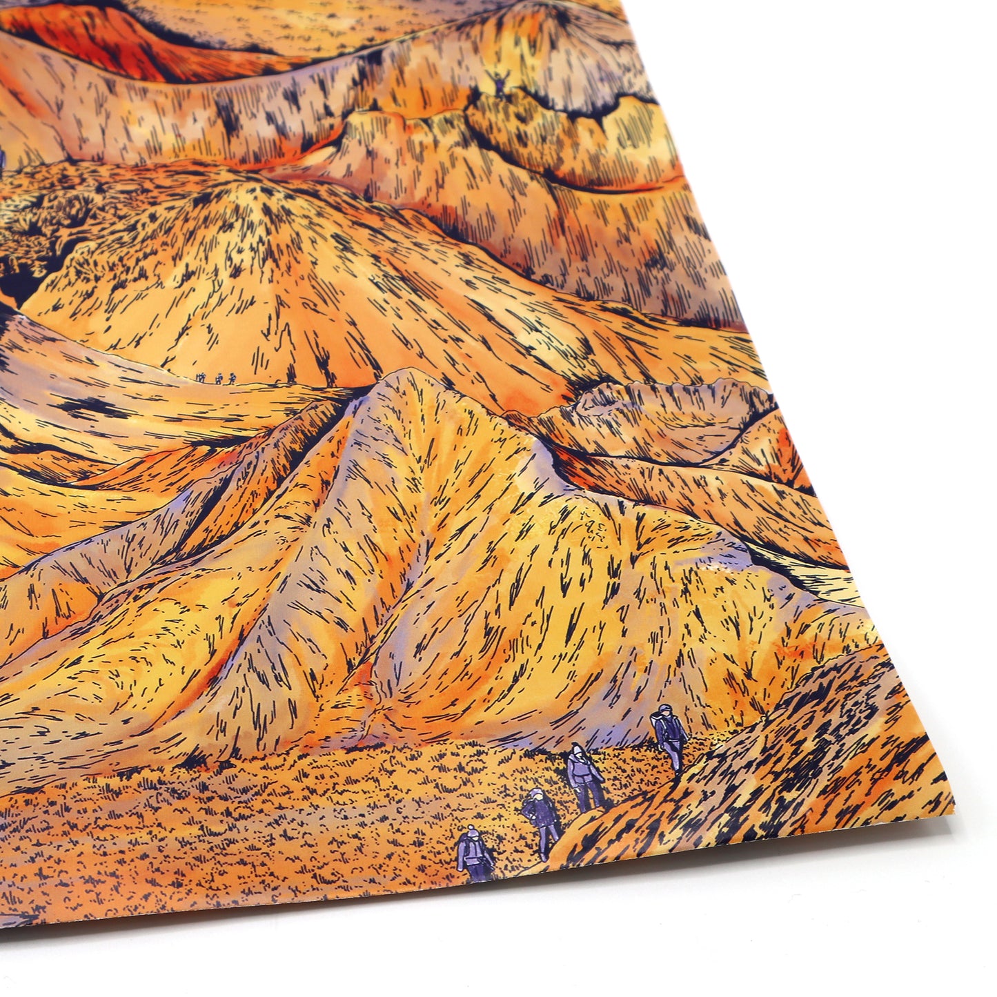 Orange Mountain Wrapping Paper