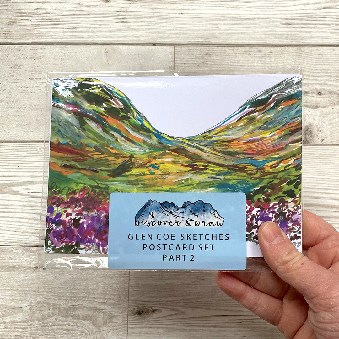 Limited Edition Glencoe Sketchbook Postcard Set Two