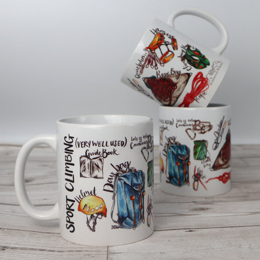 Sport Climbing Ceramic Mug