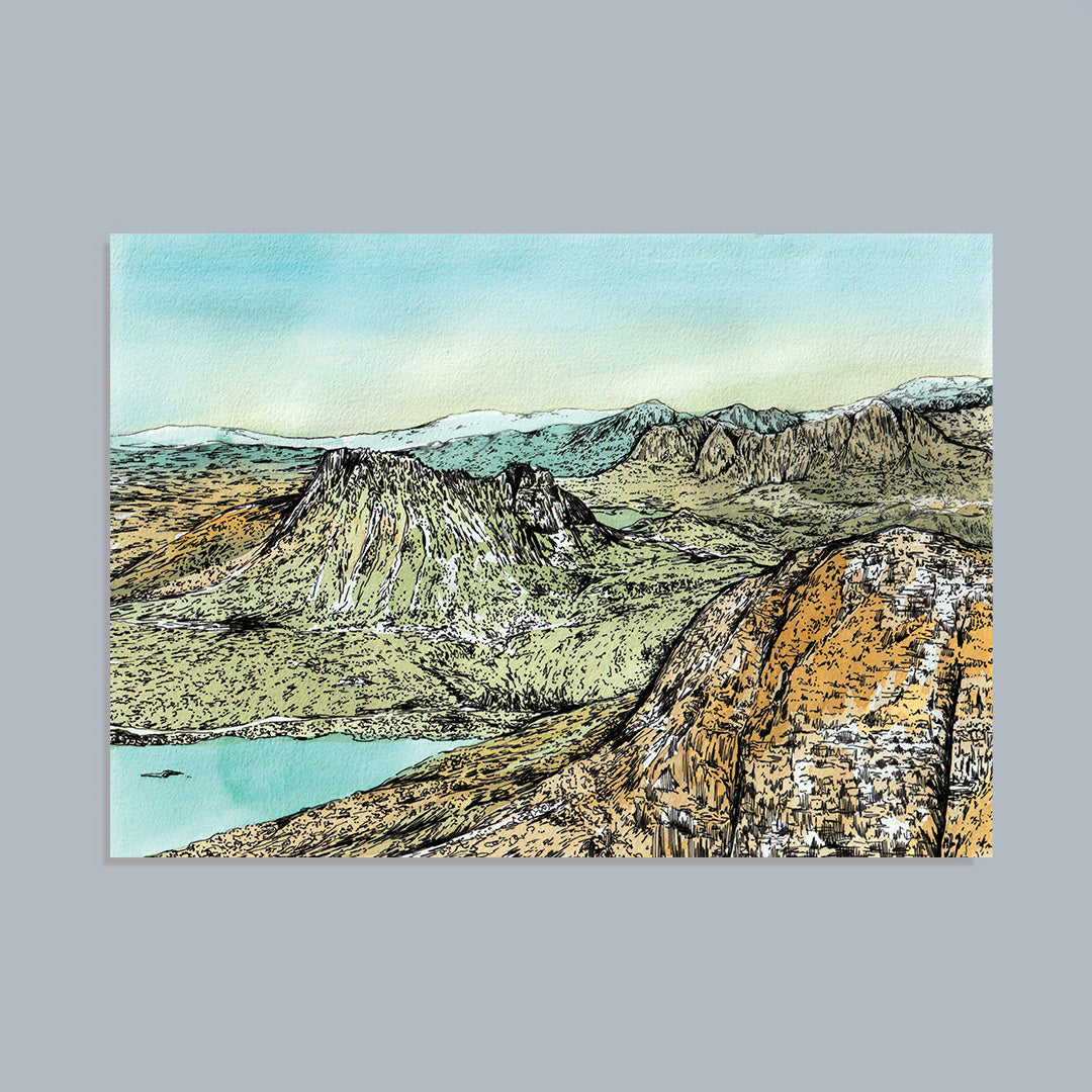 Stac Pollaidh Ridge and Circuit Art Print