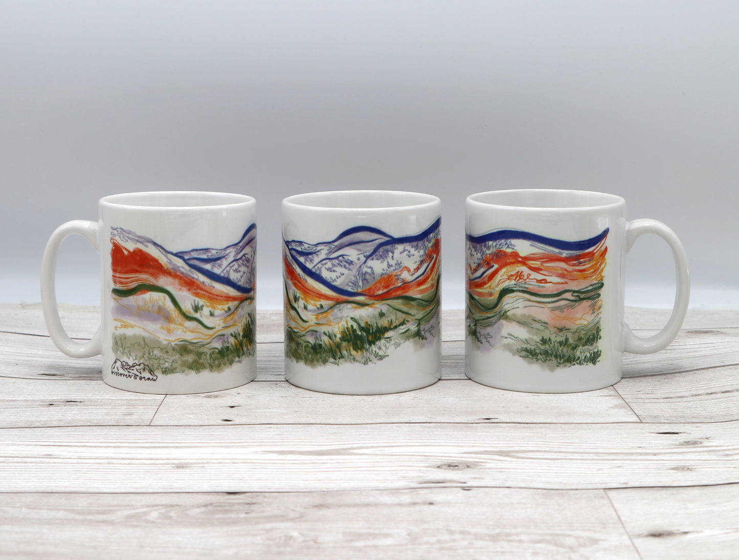 Steall Falls Mountain Ceramic Mug