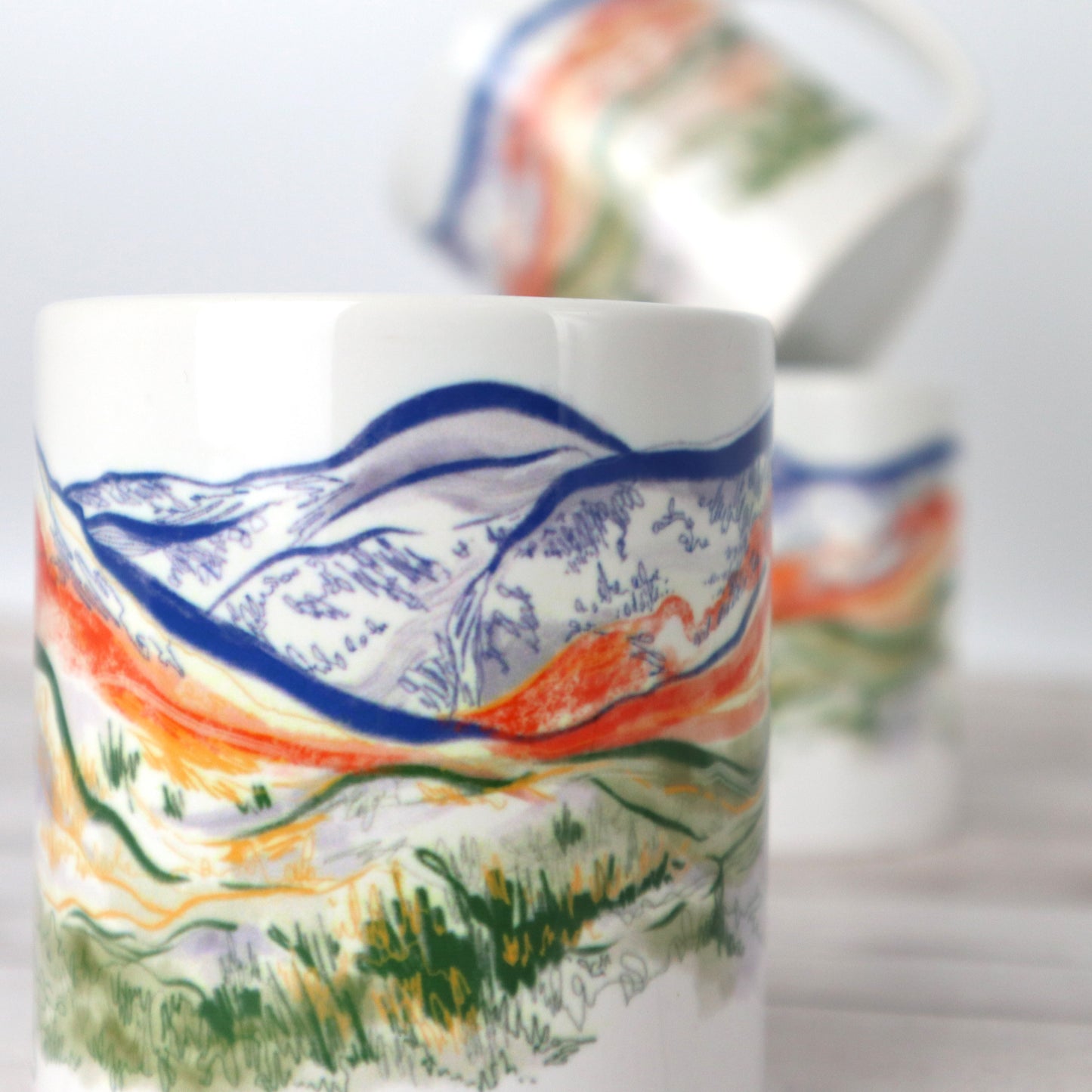 Steall Falls Mountain Ceramic Mug