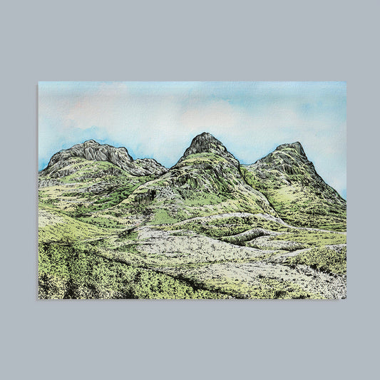 Three Sisters of Glen Coe Art Print