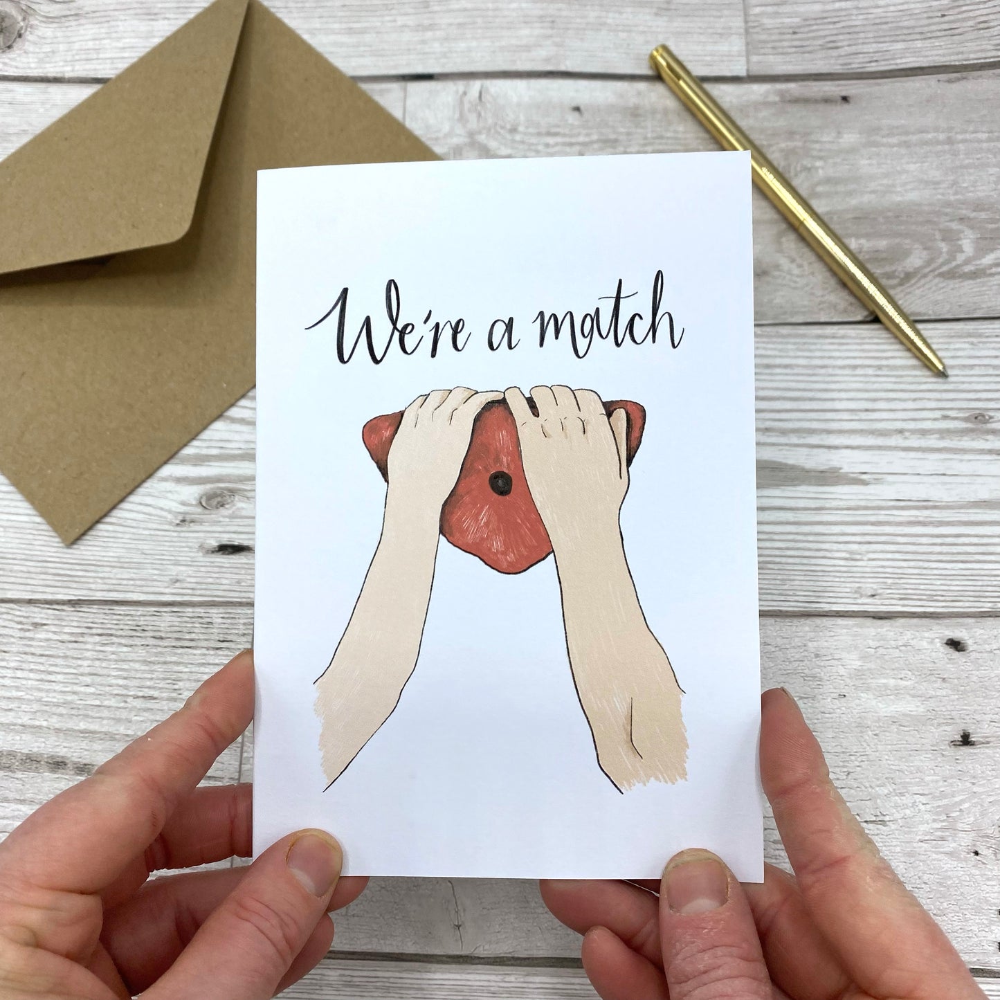 We're A Match Climbing Greeting Card