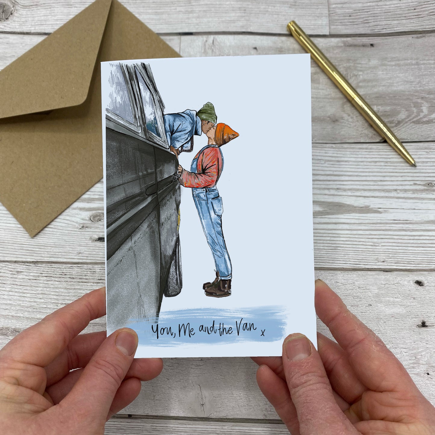 You, Me And The Van Greeting Card